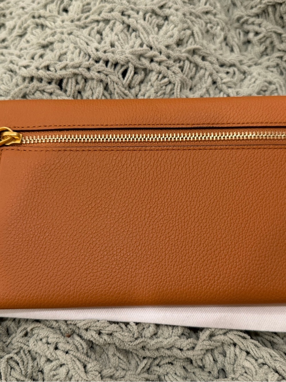 NWT MCM Cognac Large Himmel Leather Foldover Wallet - Picture 3 of 8